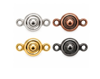 6mm Ball & Socket Clasp, Patented 2007 Jewelry Clasp, Easy Bracelet or Necklace Closure, 2 Sets
