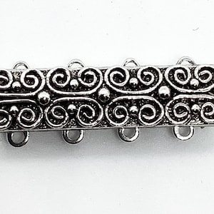 Claspgarten Moroccan, 4-Strand Tube or Bracelet Clasp, 4 Finishes
