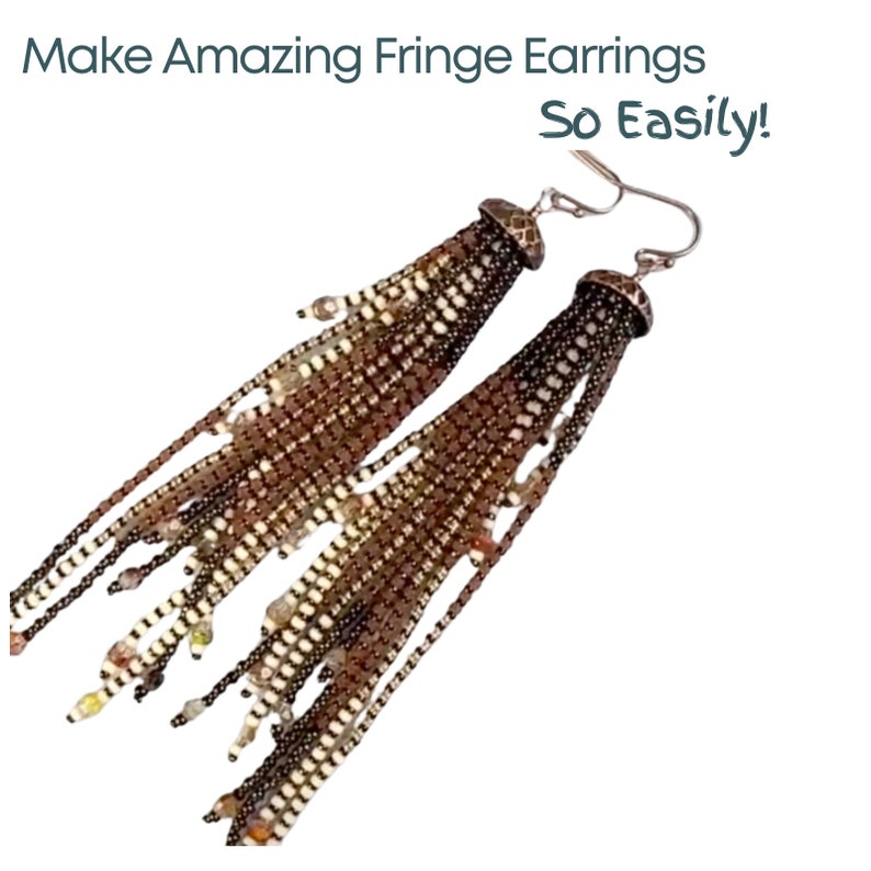 Danielle Wickes Fringe Discs, for Fringe Earrings, 8 or 10mm, Tutorial image 2