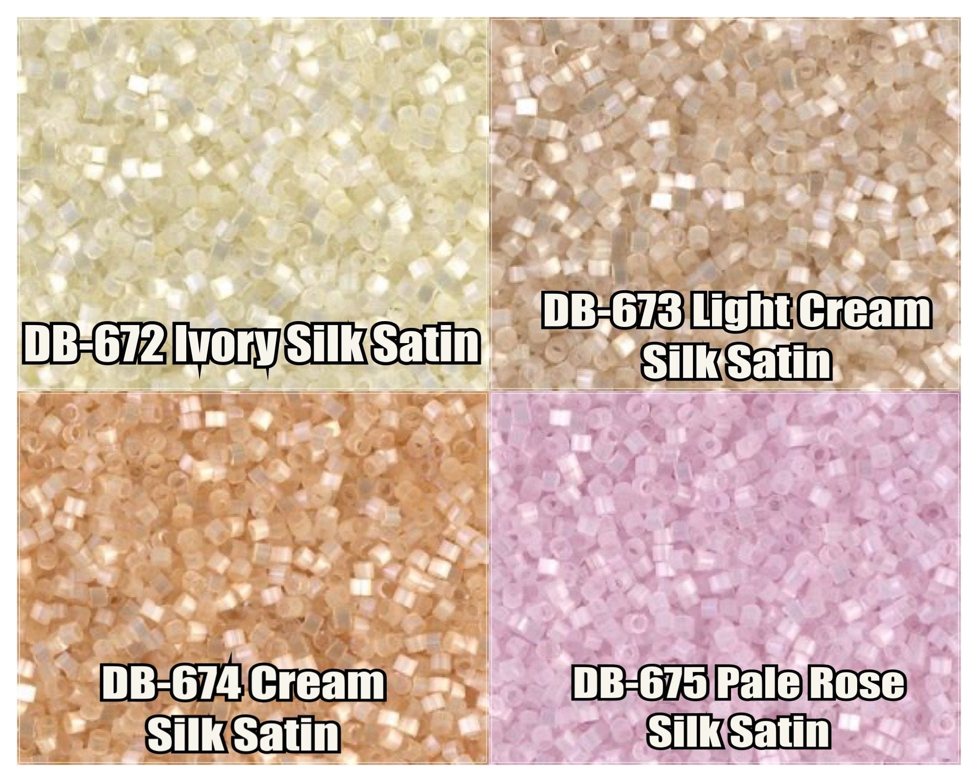 11/0 Miyuki Delica Beads, DB672, DB673, DB674, DB675 - 5g, 10g - Etsy