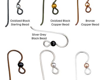 Tierracast Niobium, 3mm Bead French Hook Earring Wires, 2 Pairs