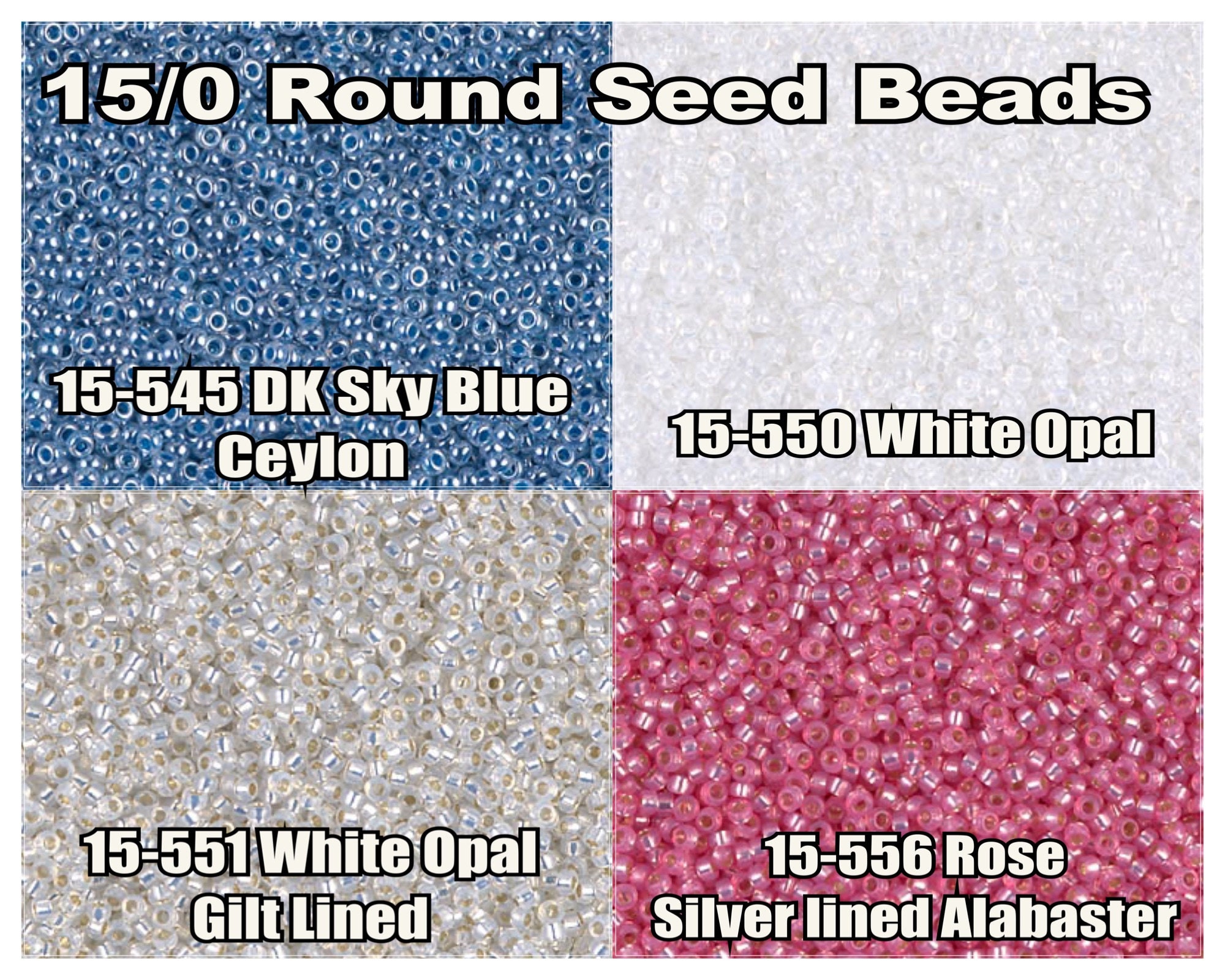 15-551, Miyuki 8.2g Silver Lined White Alabaster 15-551, Miyuki 8.2g Silver Lined White Alabaster