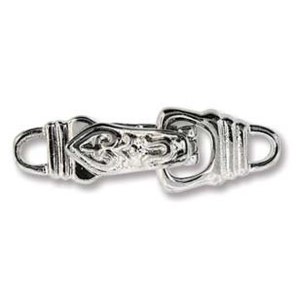 Fancy 1-Strand FOLDOVER Magnetic Clasp for Cord, Elastic or Leather