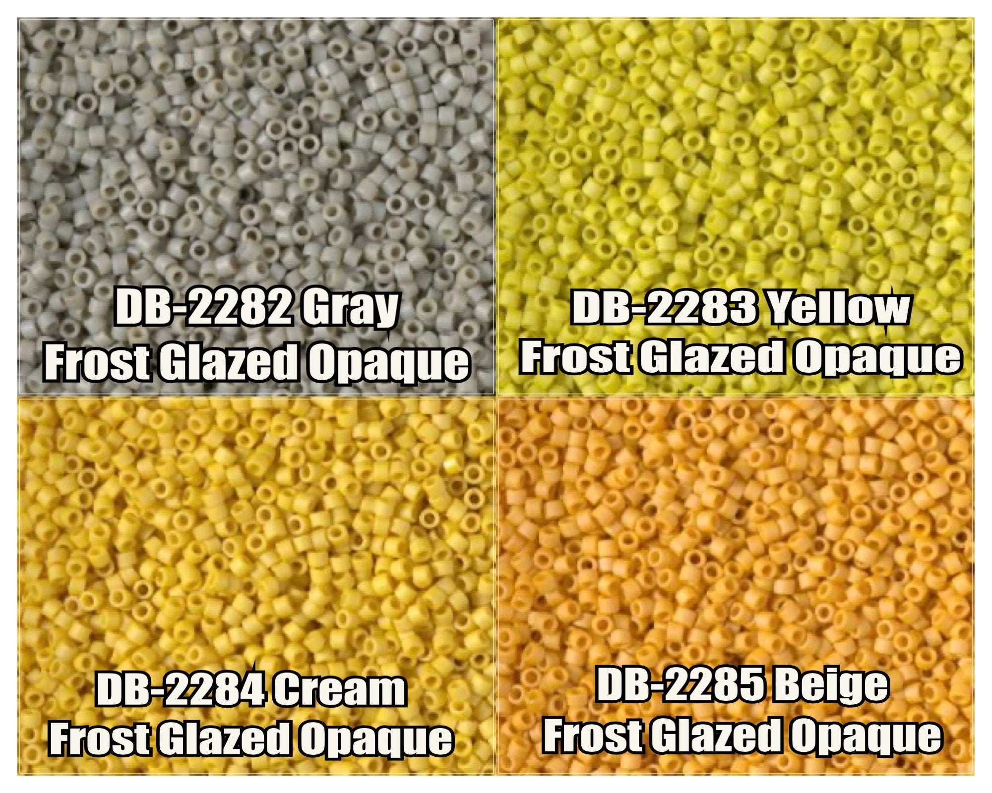 11/0 Miyuki Delica Beads, DB2282, DB2283, DB2284, DB2285 - 5g, 10g