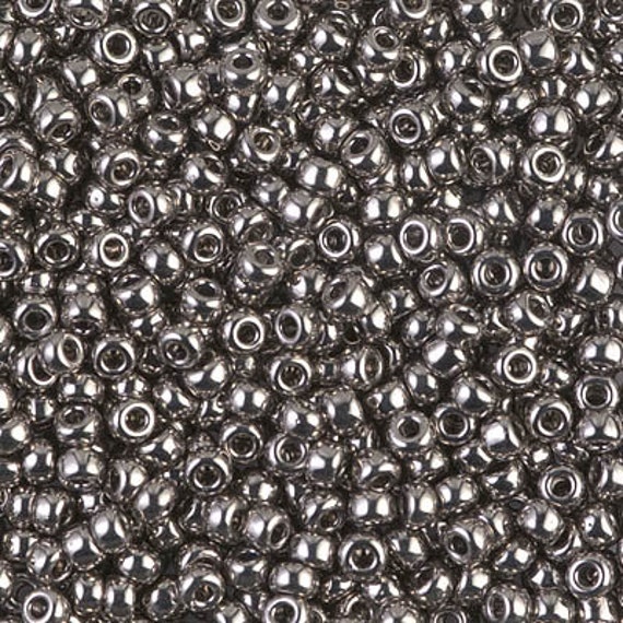 8/0 Miyuki Seed Beads 5g, 10 G, Bright Copper Plated 187, Nickel