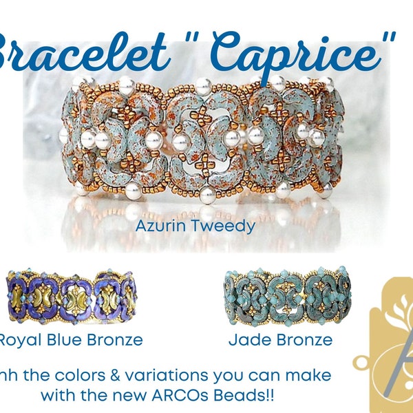 FREE! Bracelet "CAPRICE" Pattern. Free with any purchase of Les Perles par Puca materials