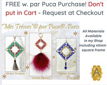 TRESOR de Noel Pattern, Tutorial, FREE with par Puca Order, 2 Free Patterns per Order