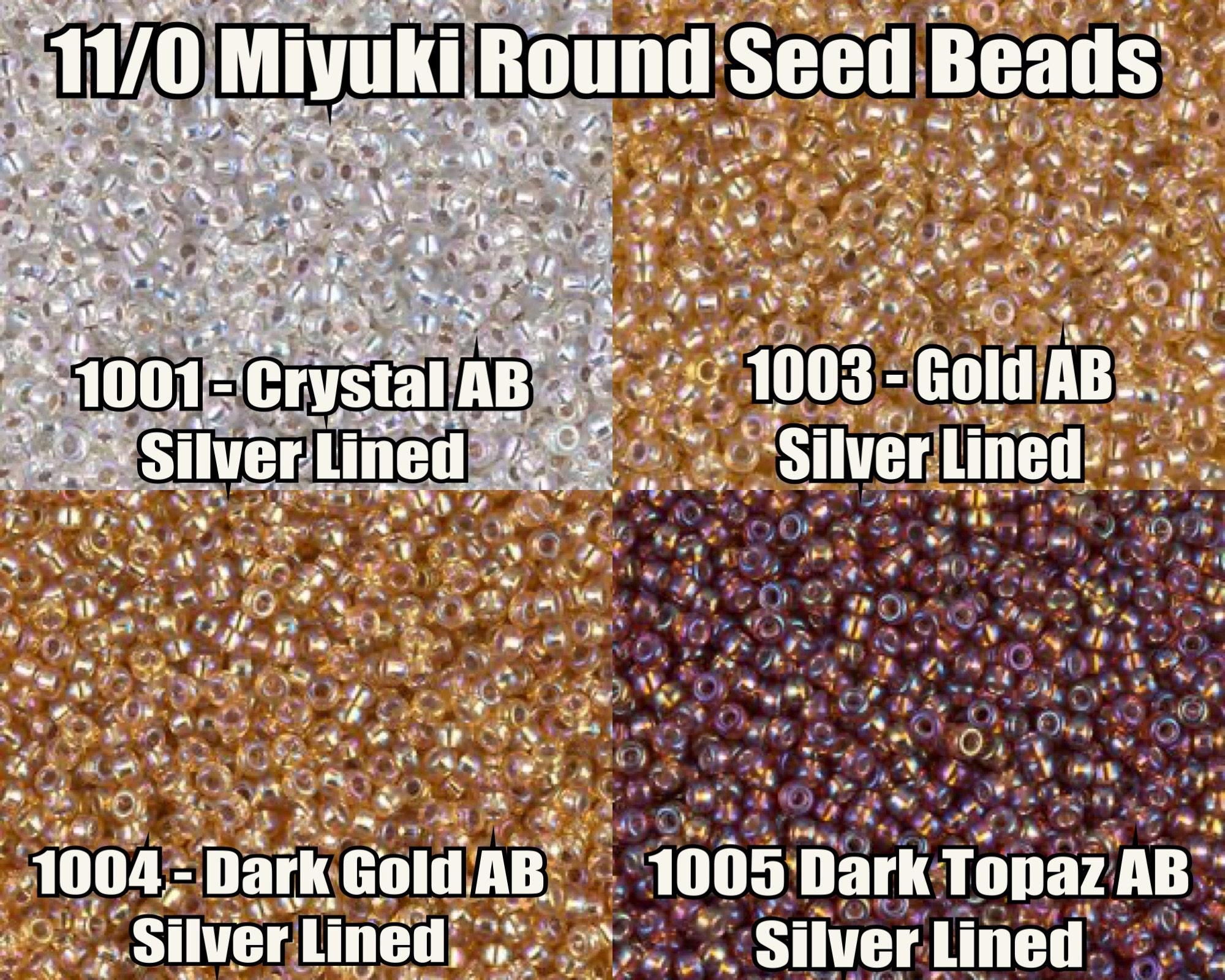 Miyuki Round Seed Bead 8/0 Amethyst Lined Topaz AB 22g Tube (342)