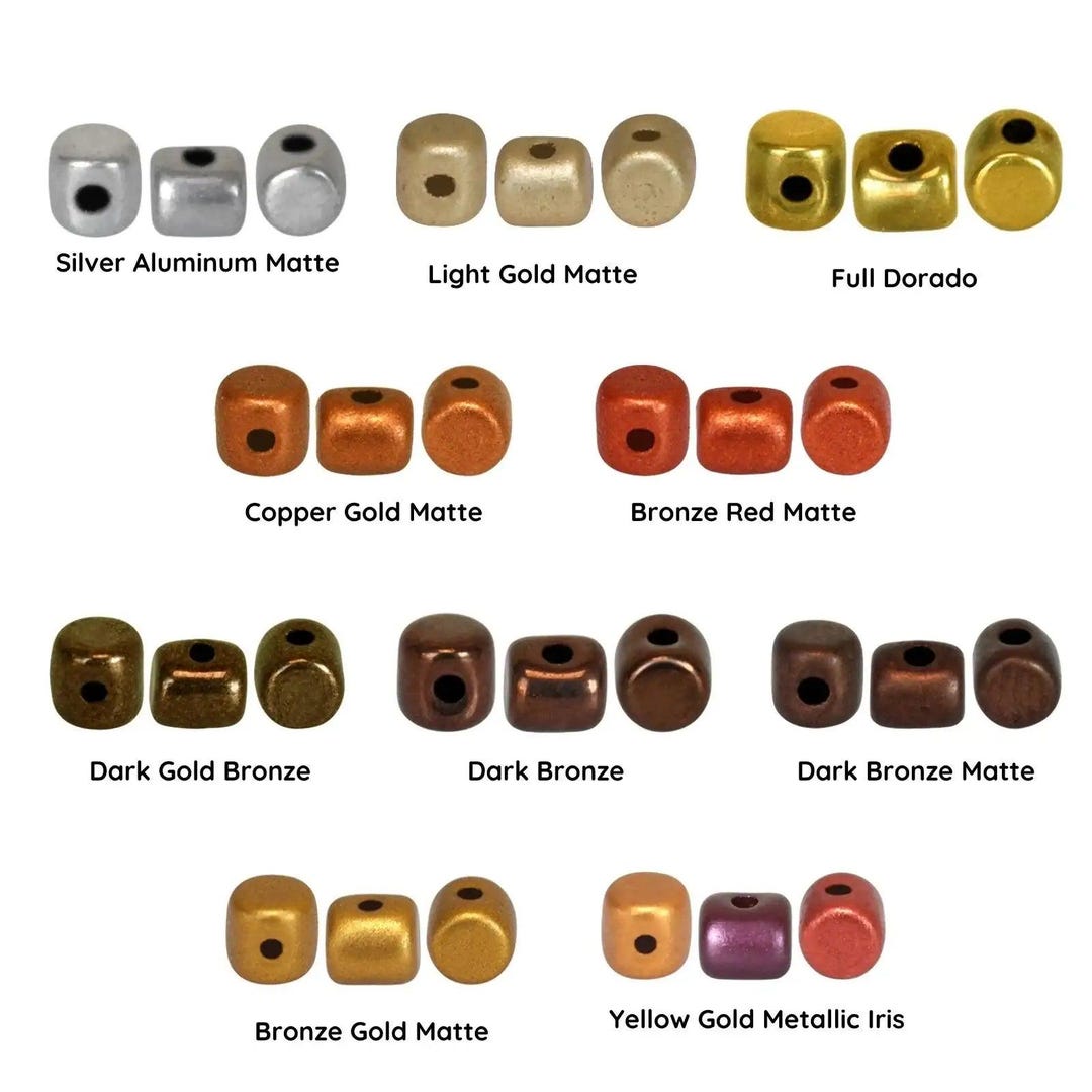 Perles Minos 2.5x3mm - Look Céramique Rose Gold, 10g, Pour Création Bijoux DIY