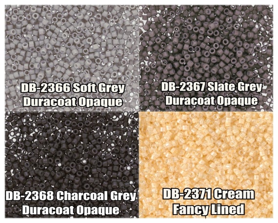11/0 Miyuki Delica Beads, DB2366, DB2367, DB2368, DB2371 - 5g, 10g