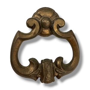 Vintage KBC N6388 Brass Drawer Pulls French Provincial Handles Set of 5