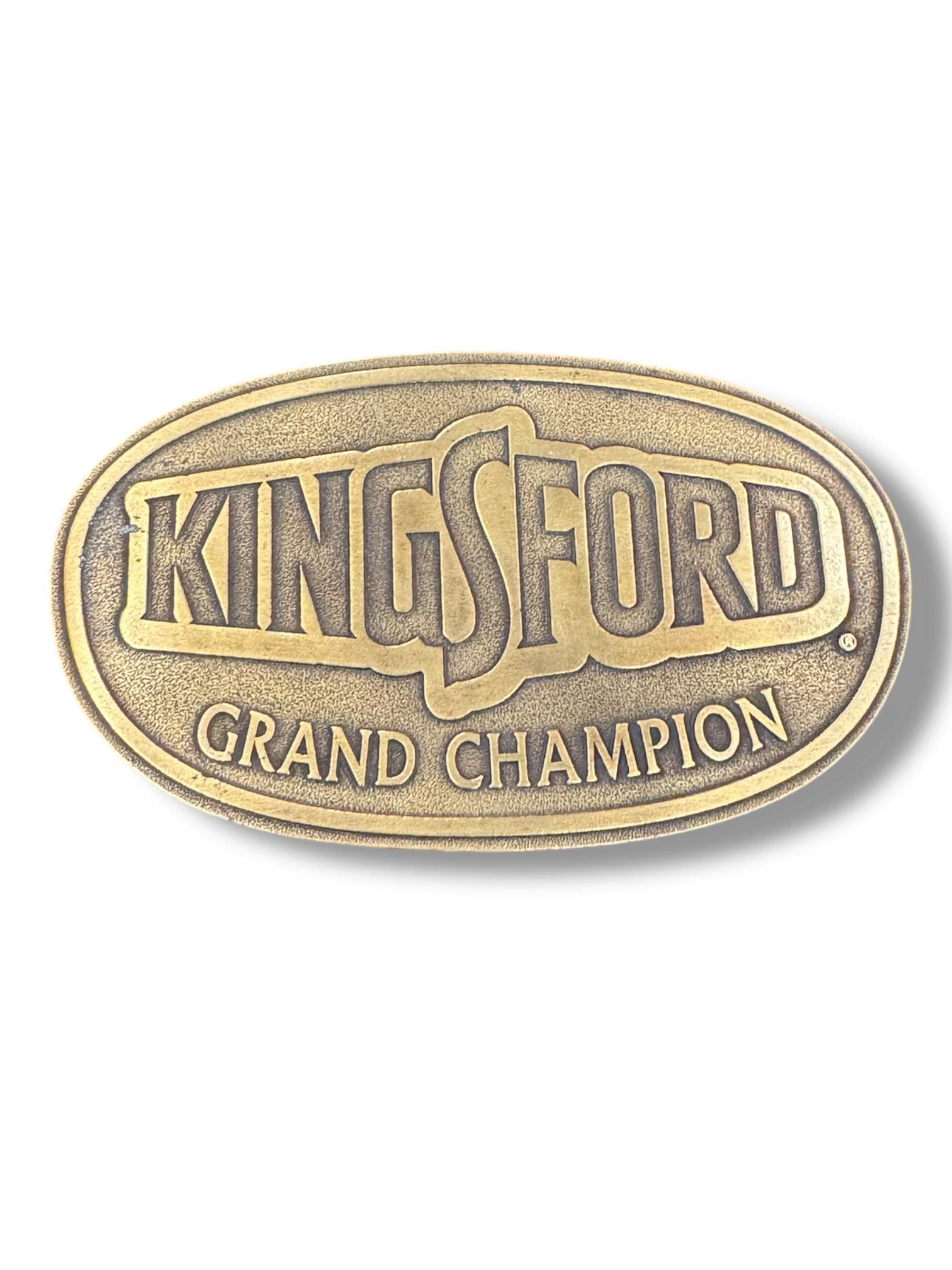 Grand Champion 2022 Decorative Belt Buckle - Two-Tone Gold & Silver Grant County Fair 2017 4-H Fitting & Showing Champion Senior  main image 3