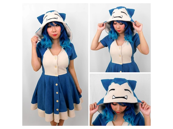 カビゴン風着ぐるみドレス ハンドメイドポケモンフリース