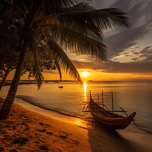 Ocean sunset art from the coast of the Philippines, photography wall art, digital products, digital download print instantly
