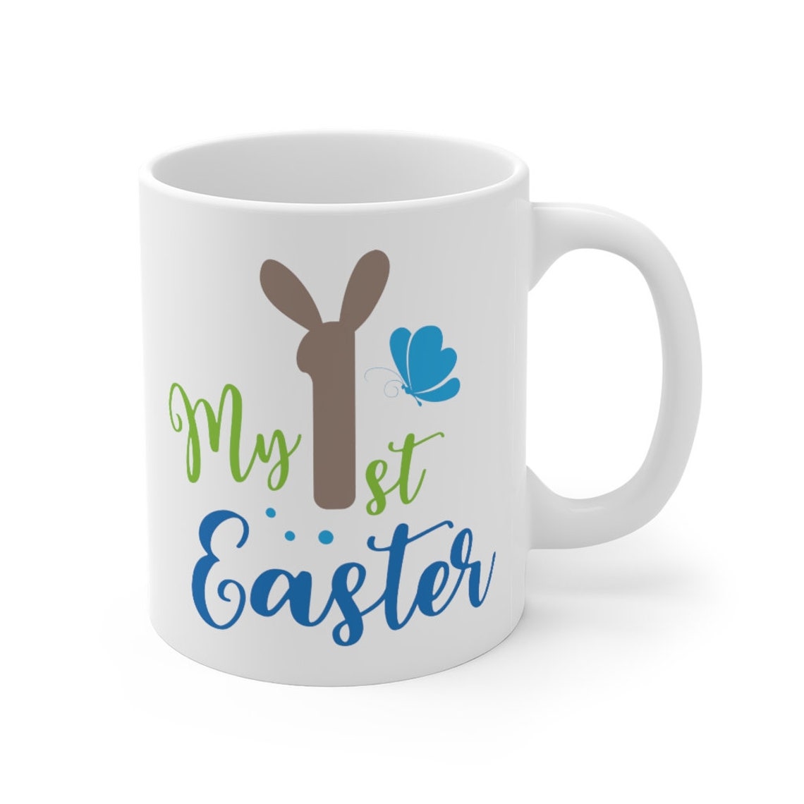 My 1st Easter Kids mug Easter mug for kids Funny holiday mugs | Etsy