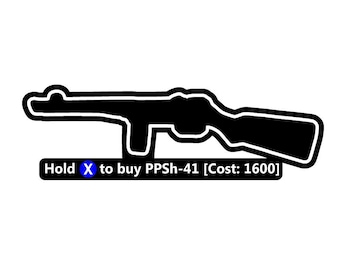 Pistolet mural PPSh-41 Achetez BO3 Panneau en bois