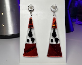 Boucles d'oreilles lampe à lave Wizard