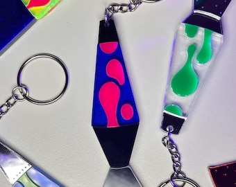 Porte-clés lampe à lave classique
