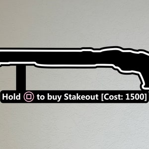 Stakeout Wall Gun Comprar letrero de madera