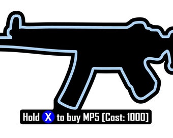 Pistolet mural MP5 Acheter panneau en bois BO2