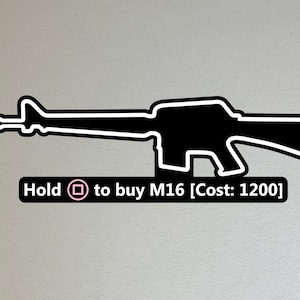 Pistola de pared M16 Comprar letrero de madera