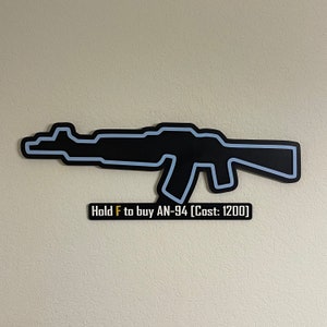 AN-94 Wandpistool Koop BO2 houten bord