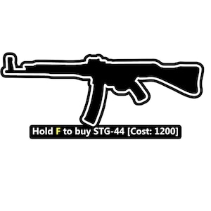 STG-44 Pistola de pared Comprar letrero de madera