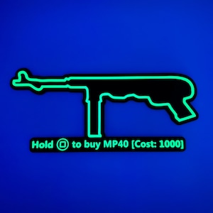 MP40 Wall Buy 3D Printed