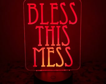 Dance Gavin Dance - Bless this Mess LED Acrylic Light