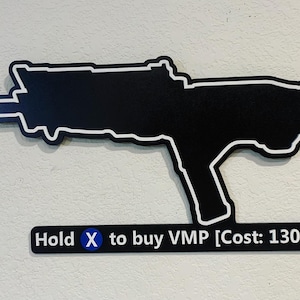VMP Wall Gun Comprar BO3 Letrero de madera