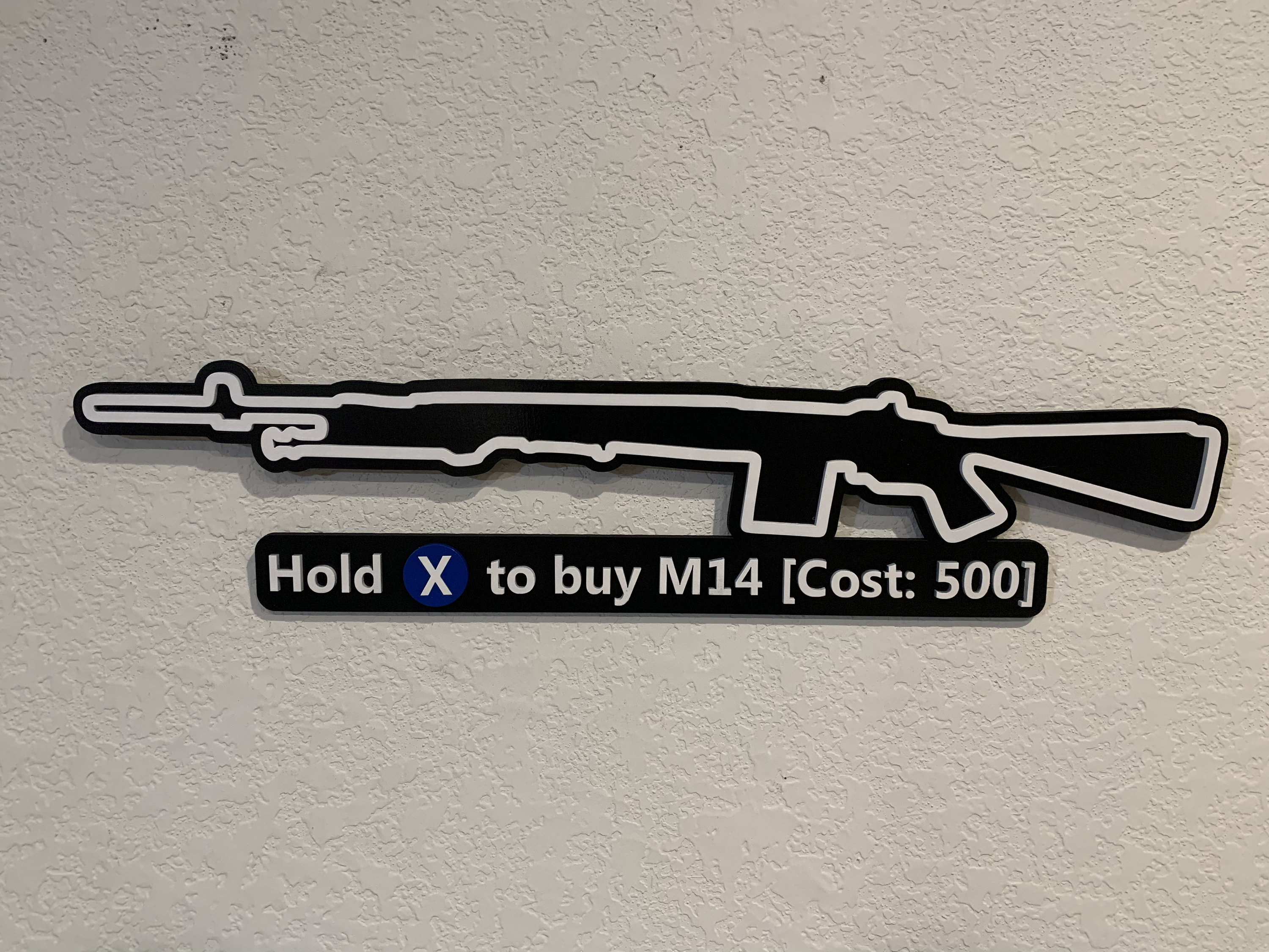 M14 Wall Gun Buy Wood Sign Etsy