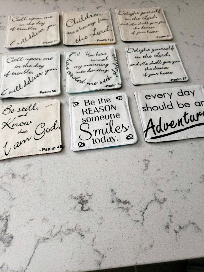 Each Pocket Prayer Quilt has a verse from Psalms. Hand-made | Etsy