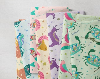 Astrology par Juliet Meeks - Coloris clair - Paintbrush Studio Fabrics