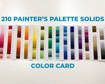 Painter's Palette Solids Color Card - 210 Colors - Paintbrush Studio Fabrics - features ALL NEW COLORS