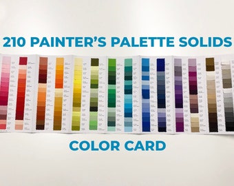 Painter&#39;s Palette Solids Color Card - 210 Colors - Paintbrush Studio Fabrics - features ALL NEW COLORS