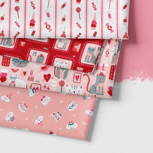 Love Cats by Zirkus Design - Paintbrush Studio Fabrics - Soft Cotton Fabric