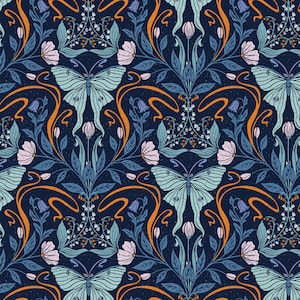 La Luna van Jillian Anderson - Paintbrush Studio Fabrics - Zachte quiltkatoen