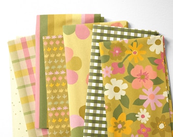 Flower Market by A Beautiful Mess - Quilting Cotton - Moss Colorway - Paintbrush Studio Fabrics