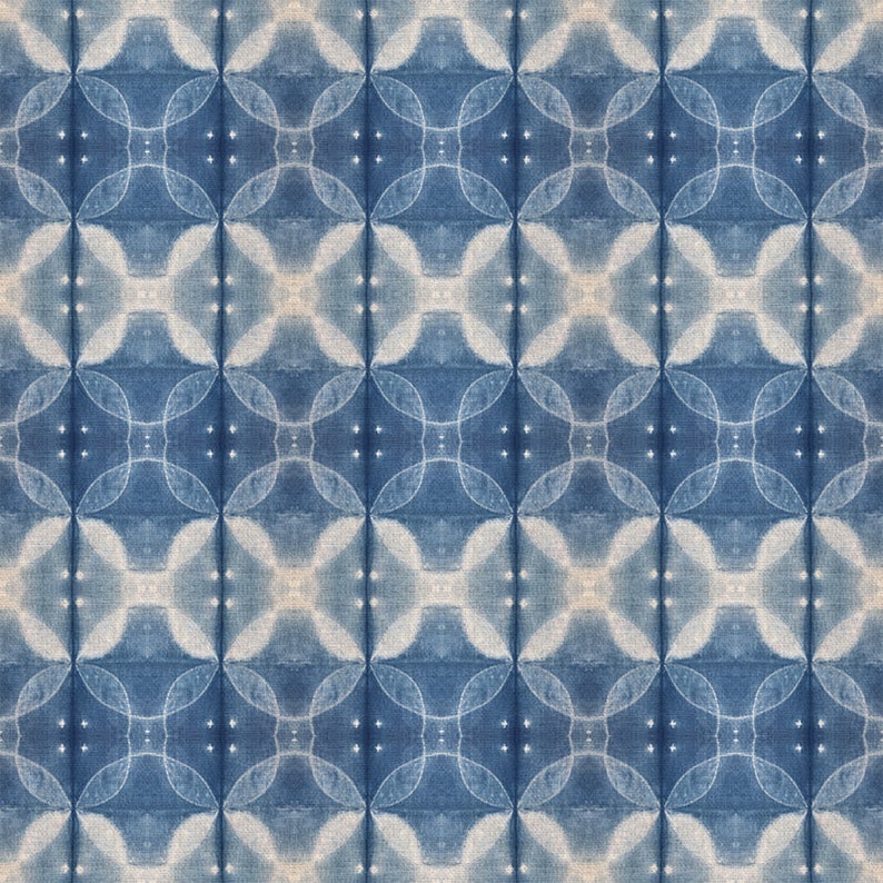 Shibori Dye by Kim Eichler-Messmer Indigo Digital Fabric Print Paintbrush Studio Fabrics 120-21440