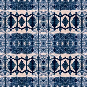 Shibori Dye by Kim Eichler-Messmer Indigo Digital Fabric Print Paintbrush Studio Fabrics 120-21445