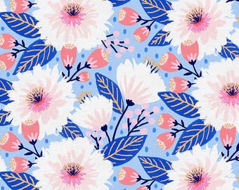 Vibrant Blooms by Jess Phoenix - Paintbrush Studio Fabrics - Quilting Cotton Fabric