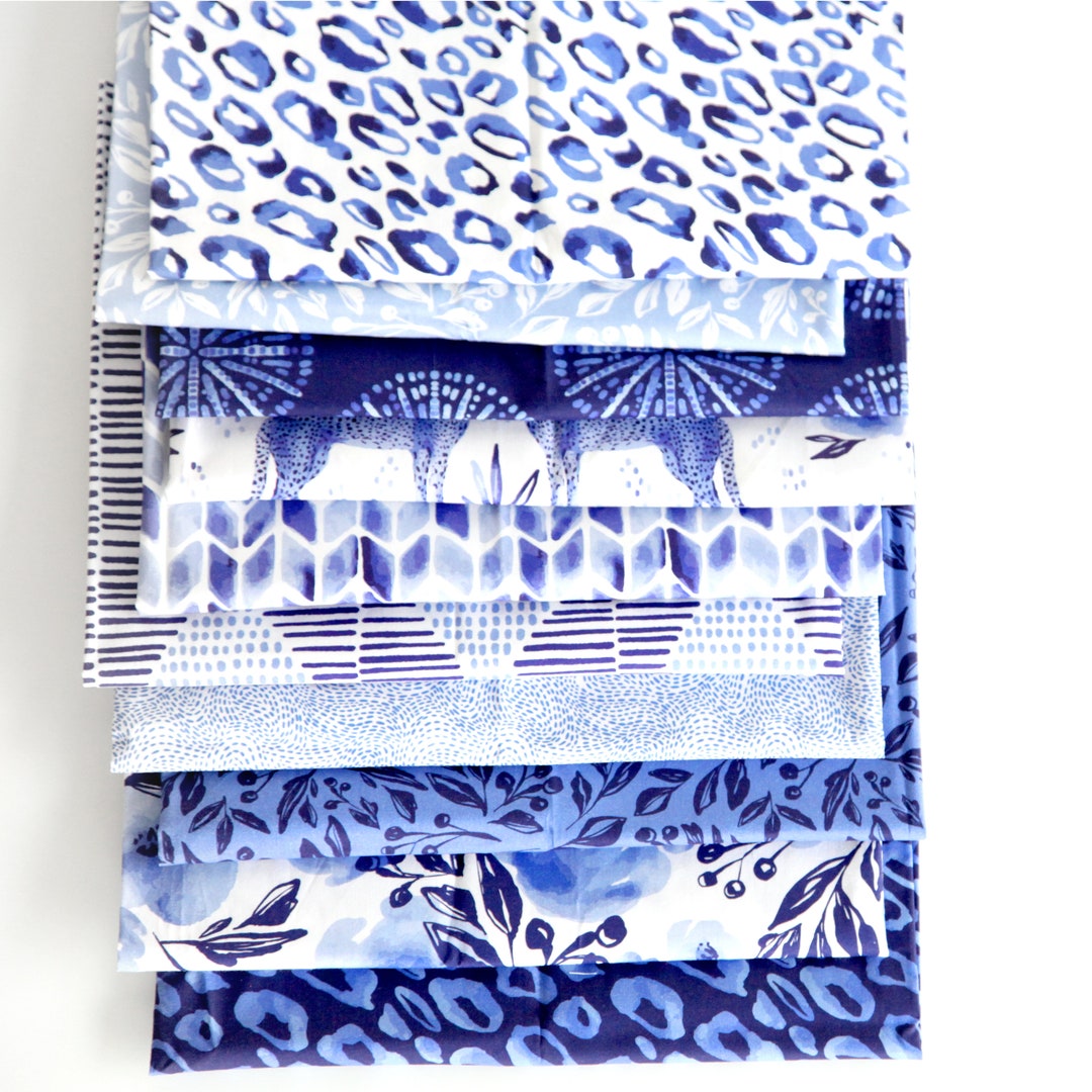 Lula Blue by Erin Borja - Paintbrush Studio Fabrics - Quilting Cotton ...