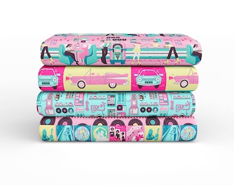 Dine & Drive de Primary Witch - Paintbrush Studio Fabrics - Tejido de algodón acolchado suave