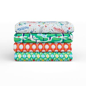 PBS Fabrics の Let's Go Golfing - ペイントブラシ スタジオ ファブリックス
