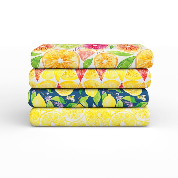 Sweet & Sour by Elena Fay - Paintbrush Studio Fabrics - Spring Fruity Citrus Cotton Fabric for Sewing and Quilting