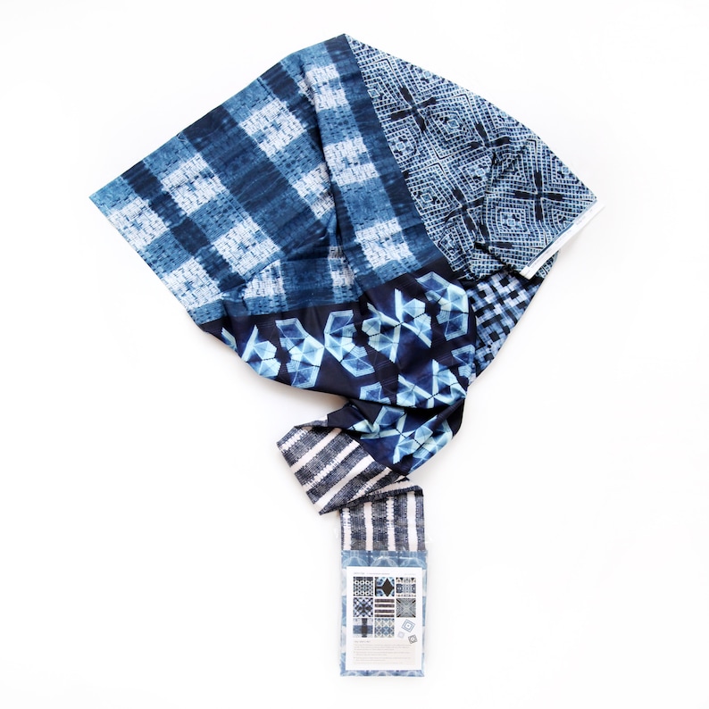 Shibori Dye by Kim Eichler-Messmer Indigo Digital Fabric Print Paintbrush Studio Fabrics 120FQSHI