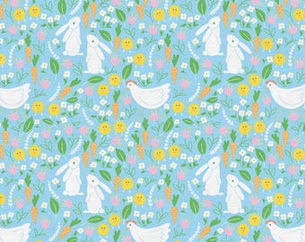 Bunny Trail by The Tiny Garden - Paintbrush Studio Fabrics