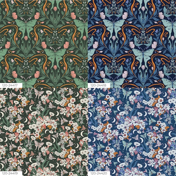 La Luna by Jillian Anderson - Paintbrush Studio Fabrics - Soft