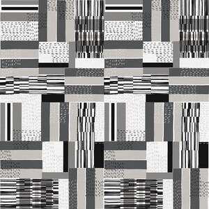 Roam by Emmie K quiltkatoen - zwart en wit neutraal