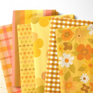 Flower Market by A Beautiful Mess - Quilting Cotton - Marigold Colorway - Paintbrush Studio Fabrics